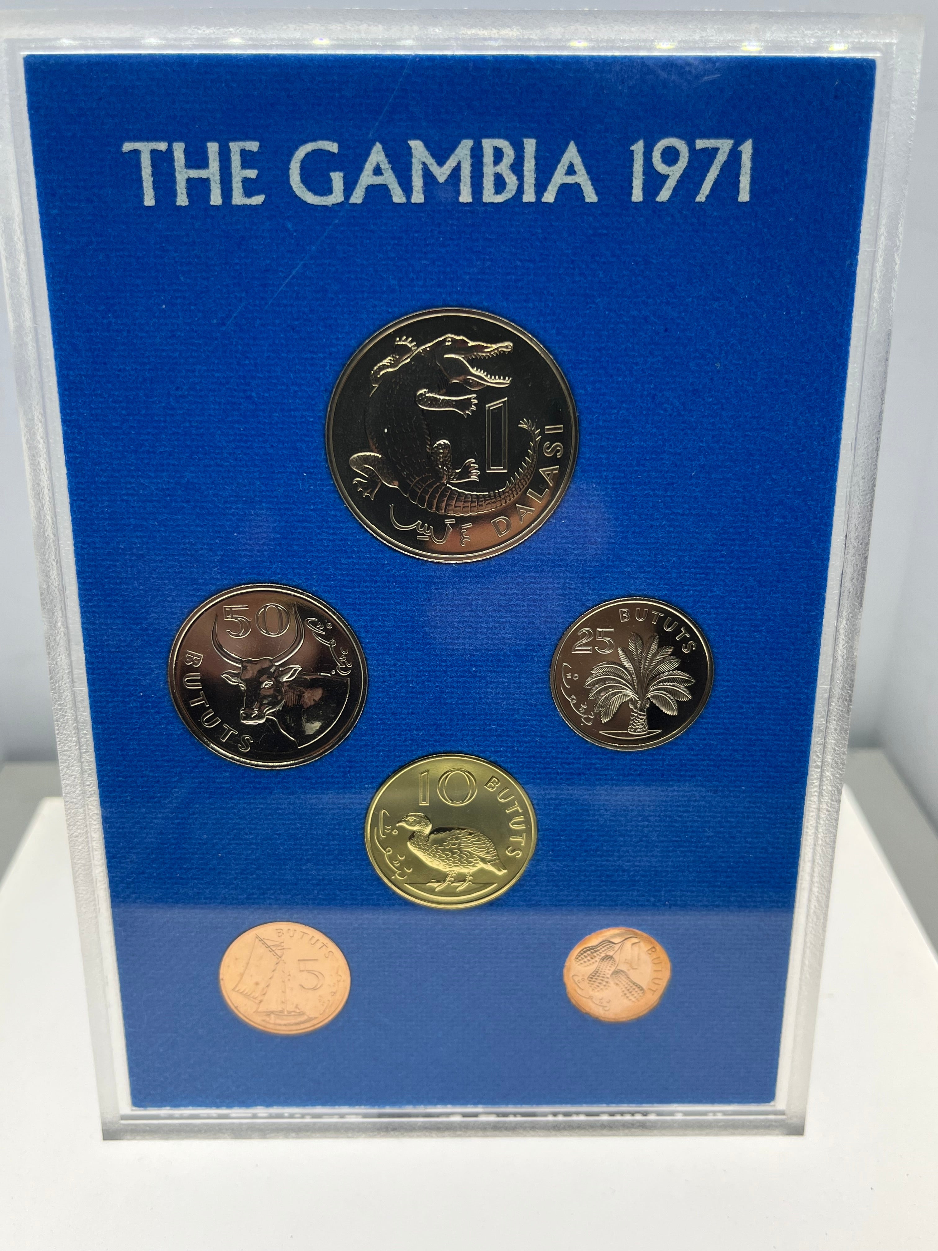 Gambia 1971 First Decimal Coinage Proof Set