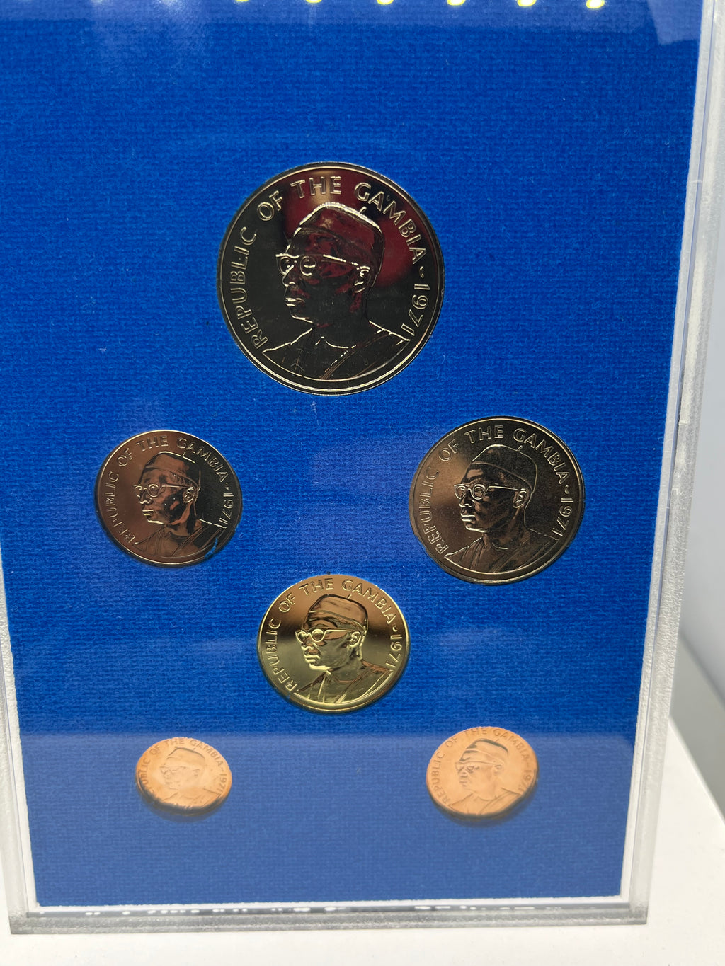 Gambia 1971 First Decimal Coinage Proof Set