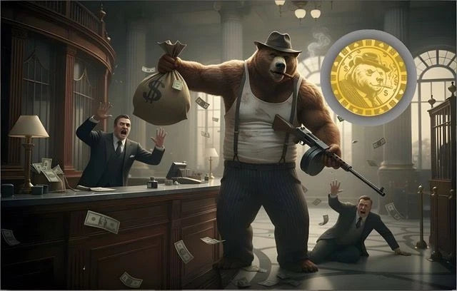 2026 Gangster Bear 1/1000 oz .999 Gold Coin