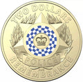 2019 Police Remembrance Two Dollar $2 Coloured Coin - UNC from RAM Bag