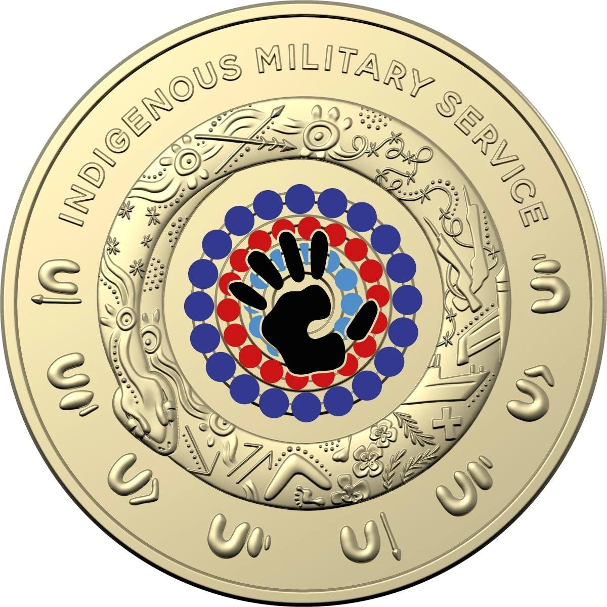2021 Australian $2 Two Dollar Indigenous Military Service coin - UNC from RAM Bag