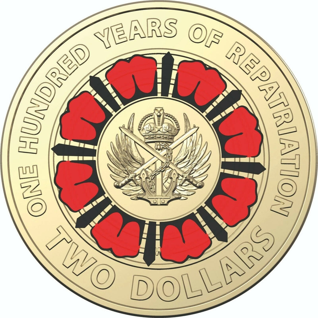 2019 $2 ANZAC 100 Years of Repatriation Australian two dollar coin - UNC from RAM Bag